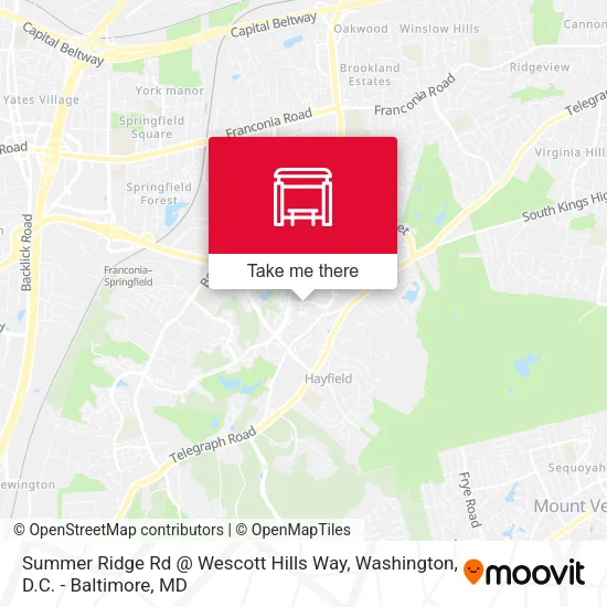 Summer Ridge Rd @ Wescott Hills Way map