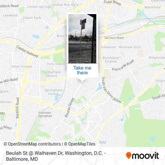 Beulah St @ Walhaven Dr map