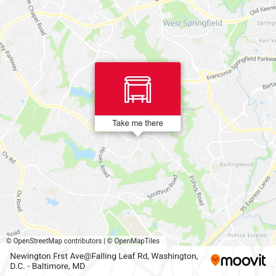 Newington Frst Ave@Falling Leaf Rd map