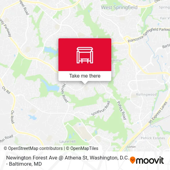Newington Forest Ave @ Athena St map