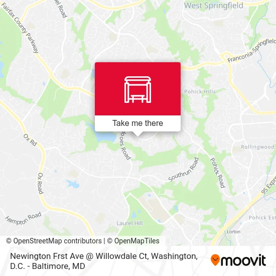 Newington Frst Ave @ Willowdale Ct map