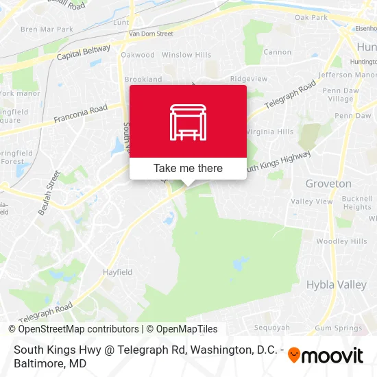 South Kings Hwy @ Telegraph Rd map