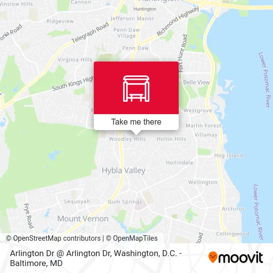 Arlington Dr @ Arlington Dr map