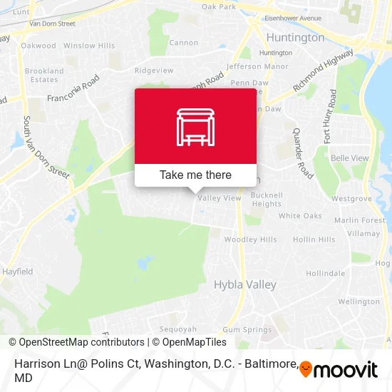 Harrison Ln@ Polins Ct map