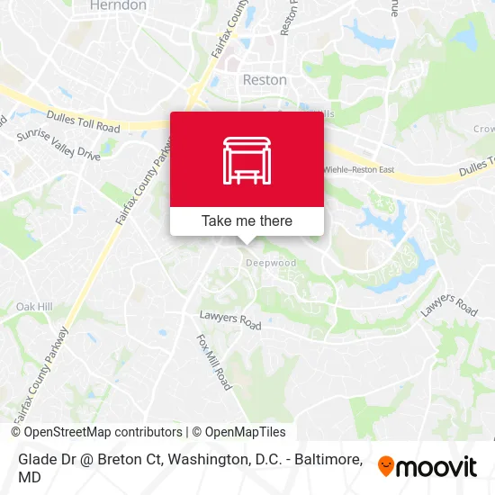 Glade Dr @ Breton Ct map