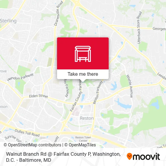 Walnut Branch Rd @ Fairfax County P map