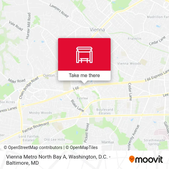 Vienna Metro North Bay A map