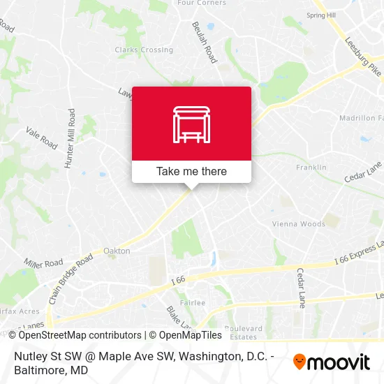 Mapa de Nutley St SW @ Maple Ave SW