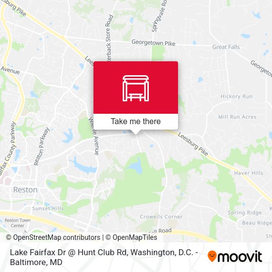 Lake Fairfax Dr @ Hunt Club Rd map