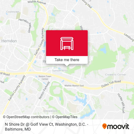 N Shore Dr @ Golf View Ct map