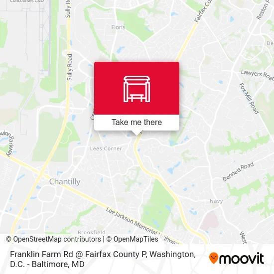 Franklin Farm Rd @ Fairfax County P map