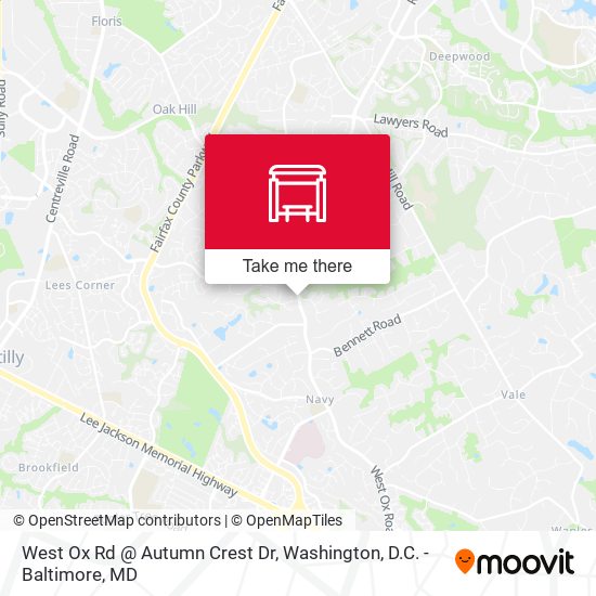 West Ox Rd @ Autumn Crest Dr map