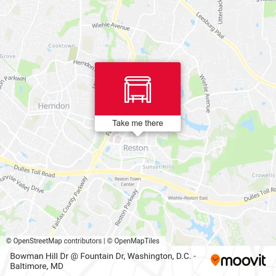 Bowman Hill Dr @ Fountain Dr map
