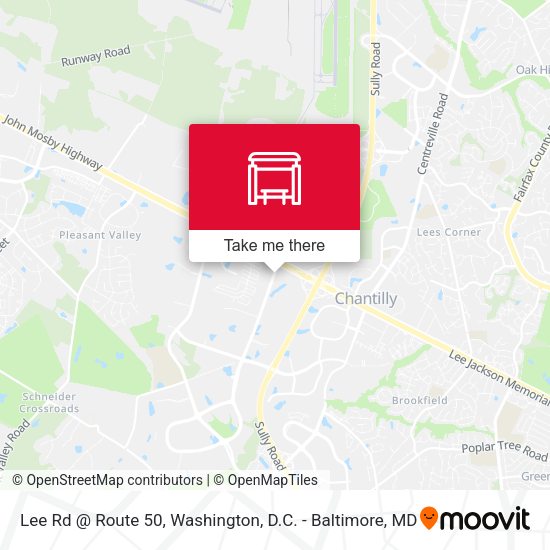 Lee Rd @ Route 50 map