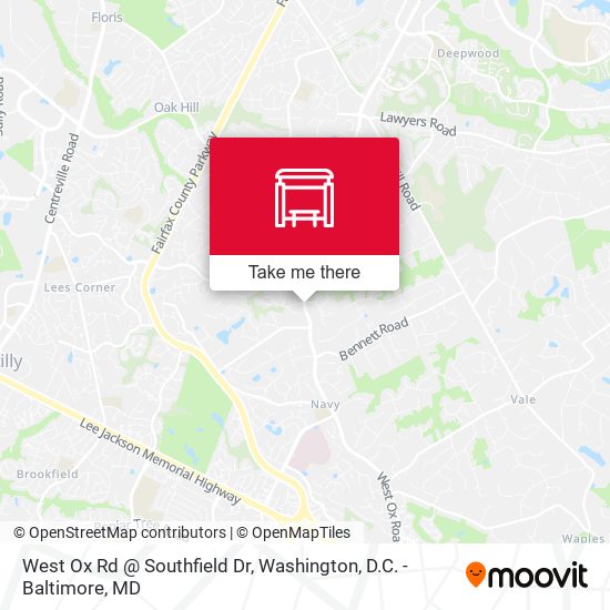West Ox Rd @ Southfield Dr map