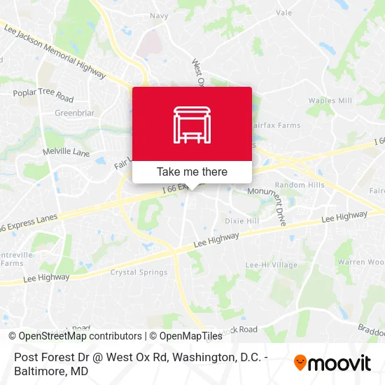 Post Forest Dr @ West Ox Rd map