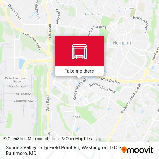 Sunrise Valley Dr @ Field Point Rd map