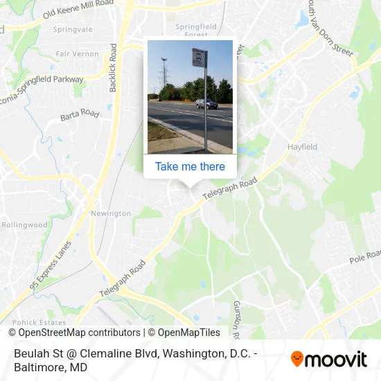 Beulah St @ Clemaline Blvd map