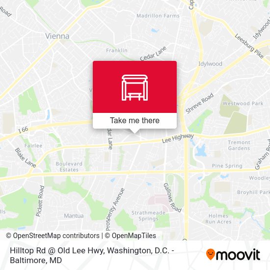 Hilltop Rd @ Old Lee Hwy map