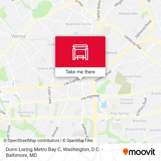 Dunn Loring Metro Bay C map