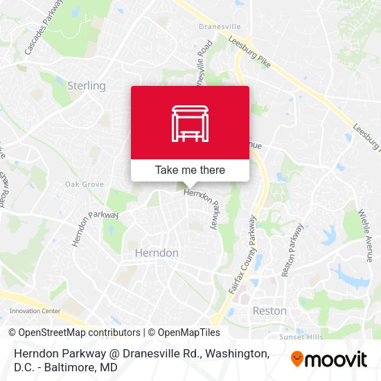 Mapa de Herndon Parkway @ Dranesville Rd.