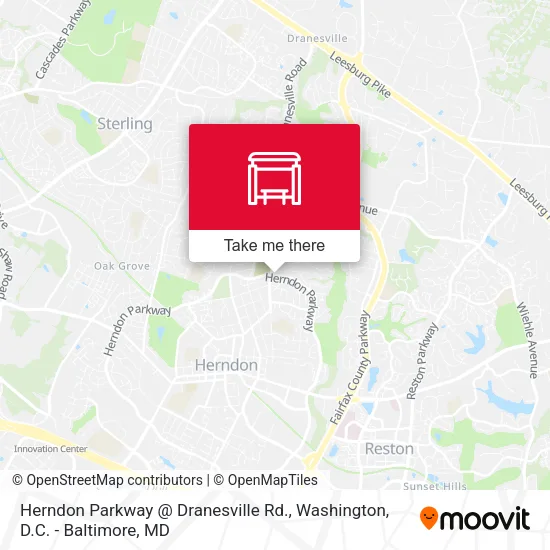 Mapa de Herndon Parkway @ Dranesville Rd.