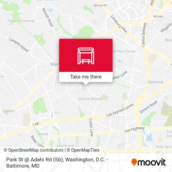 Park St @ Adahi Rd (Sb) map
