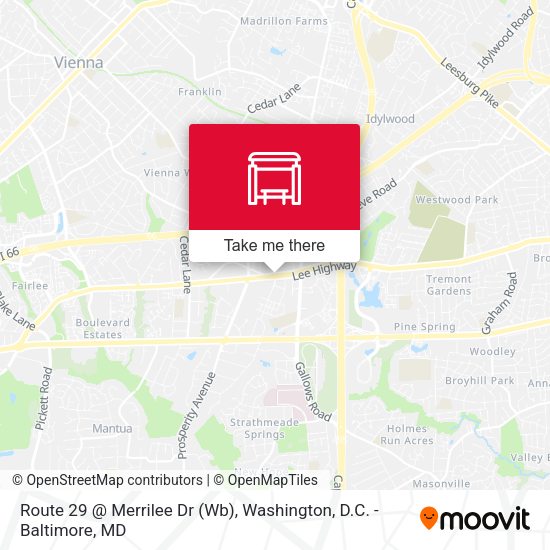 Mapa de Route 29 @ Merrilee Dr (Wb)
