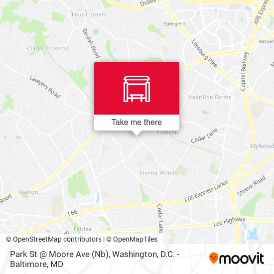 Park St @ Moore Ave (Nb) map