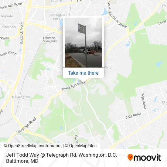 Jeff Todd Way @ Telegraph Rd map