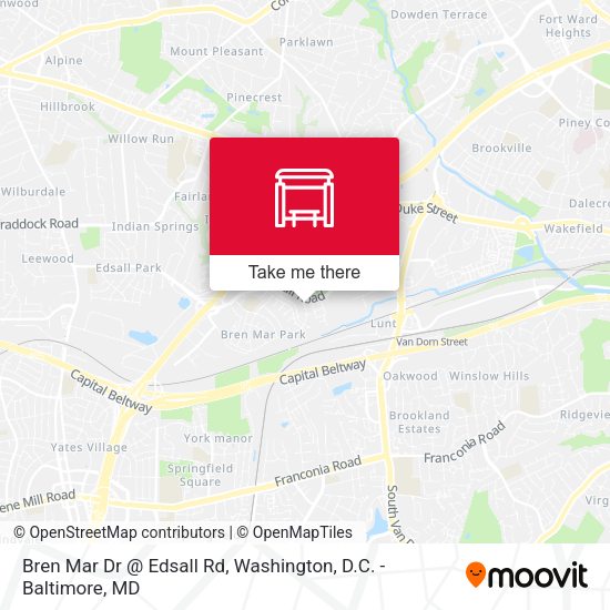 Bren Mar Dr @ Edsall Rd map
