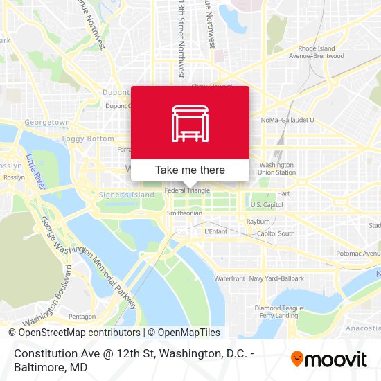Mapa de Constitution Ave @ 12th St