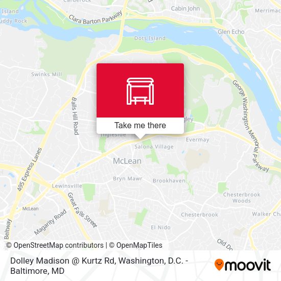 Mapa de Dolley Madison @ Kurtz Rd