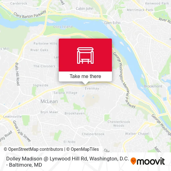 Mapa de Dolley Madison @ Lynwood Hill Rd