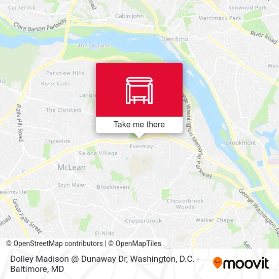 Dolley Madison @ Dunaway Dr map
