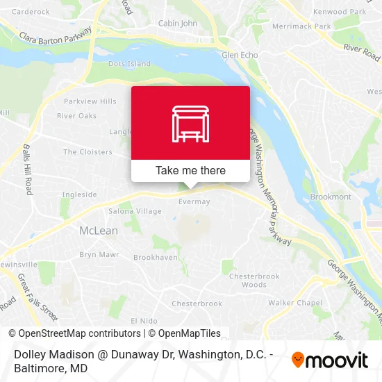 Dolley Madison @ Dunaway Dr map