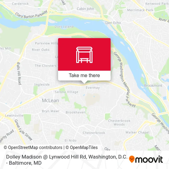 Dolley Madison @ Lynwood Hill Rd map