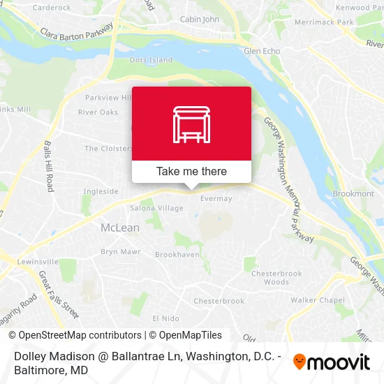 Dolley Madison @ Ballantrae Ln map
