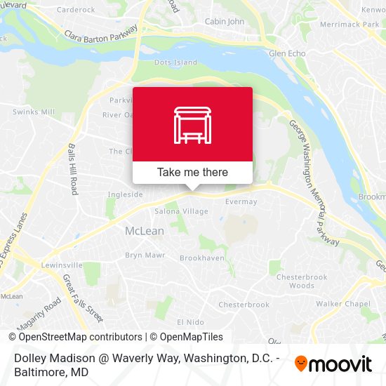 Mapa de Dolley Madison @ Waverly Way
