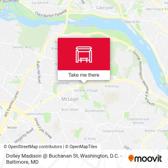 Dolley Madison @ Buchanan St map