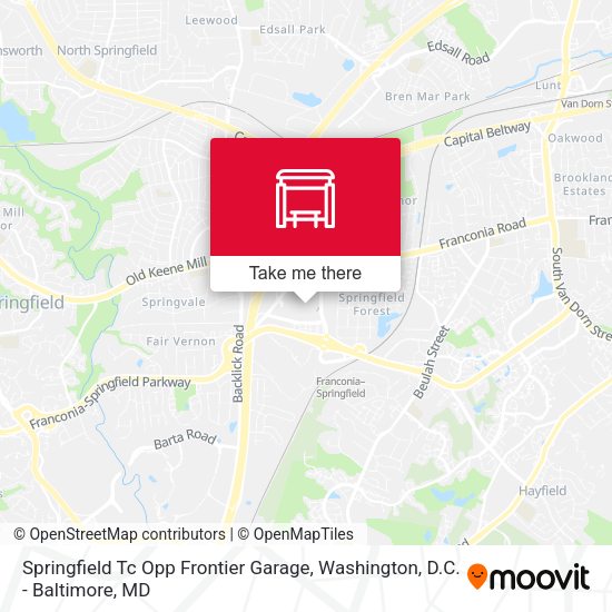 Springfield Tc Opp Frontier Garage map