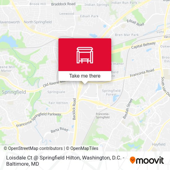 Loisdale Ct @ Springfield Hilton map
