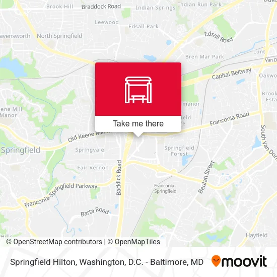 Springfield Hilton map