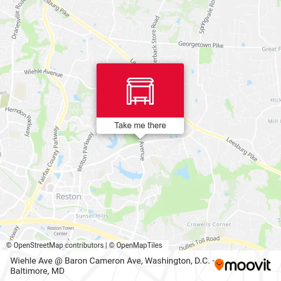 Wiehle Ave @ Baron Cameron Ave map