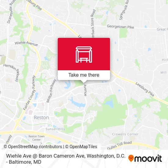 Wiehle Ave @ Baron Cameron Ave map