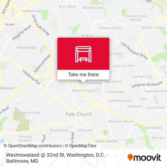 Westmoreland @ 32nd St map