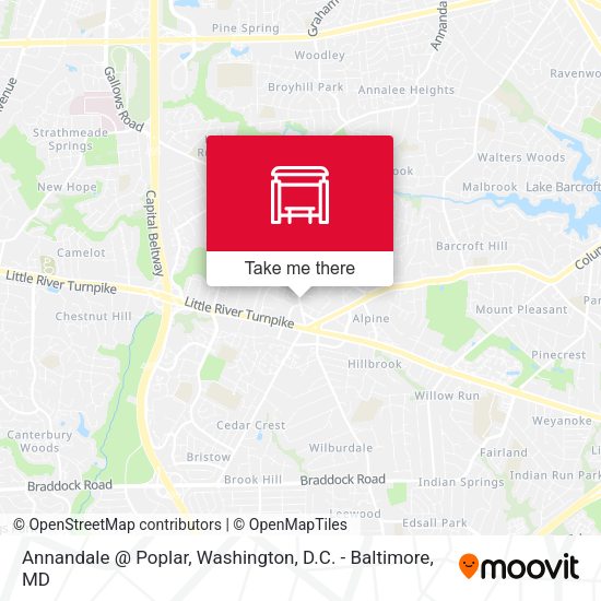 Annandale @ Poplar map