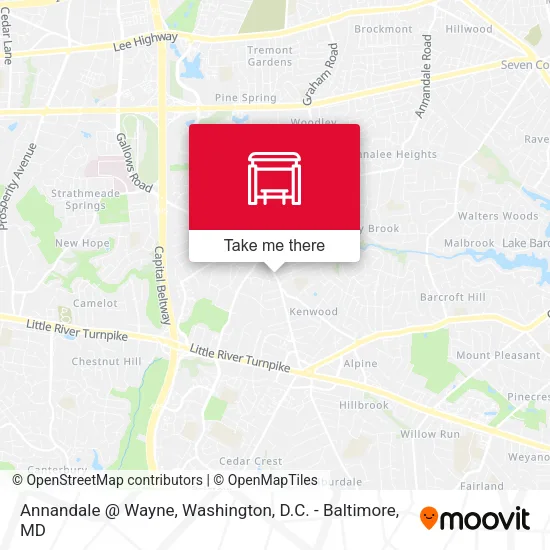Annandale @ Wayne map