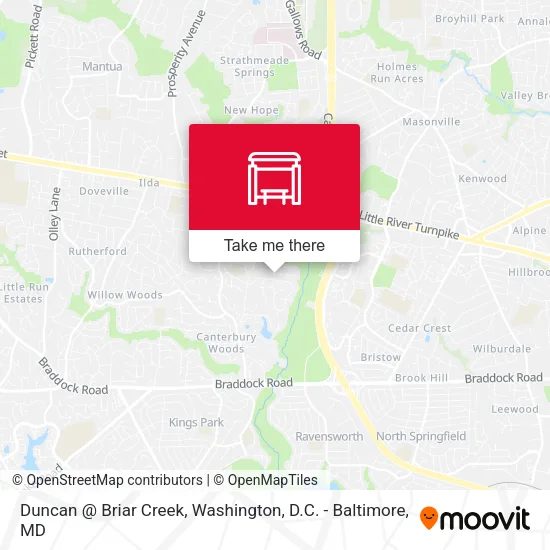 Duncan @ Briar Creek map