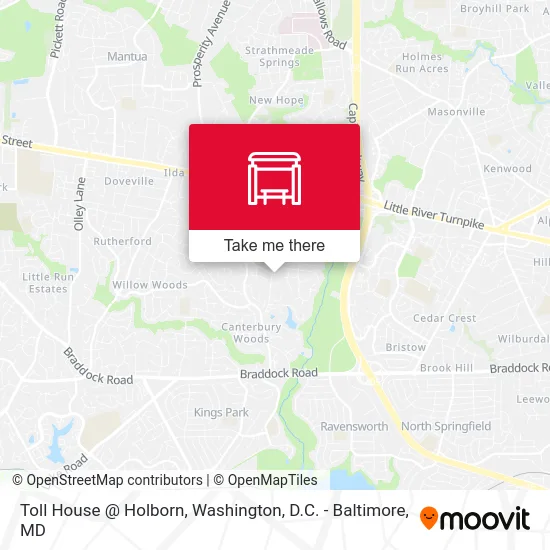 Toll House @ Holborn map